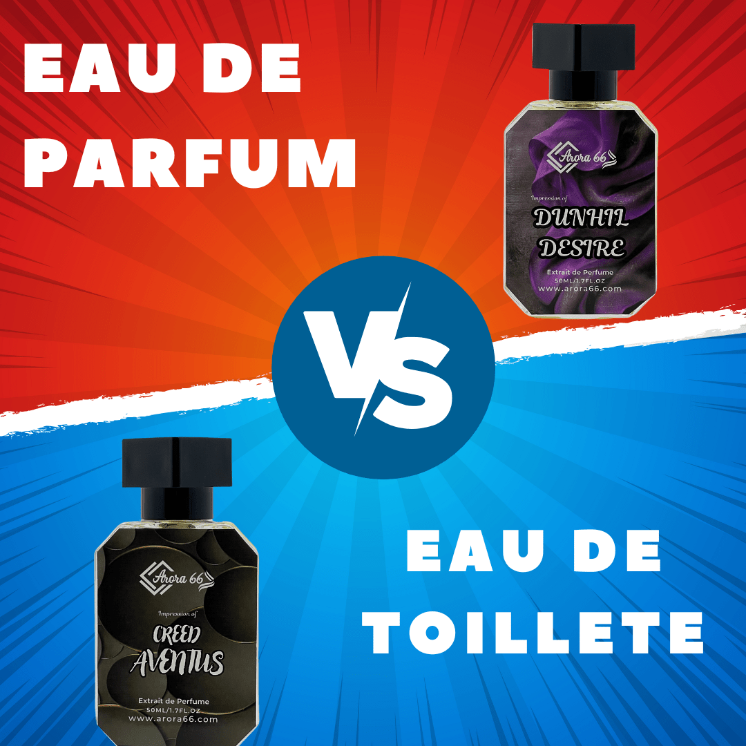 Eau de parfum VS Eau de toilette