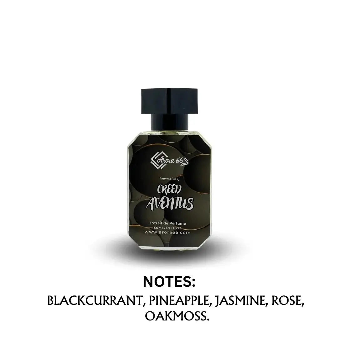 an perfume bottle with creed aventus label on it