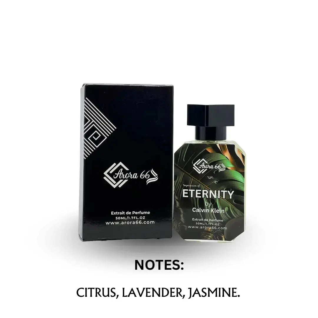 eternity perfume bottle with an black box